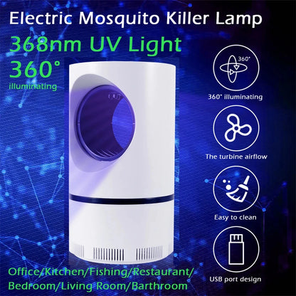 3000V Mosquito Killer Lamp - USB Rechargeable Bug Zapper UV Light